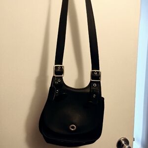 Elegant Black Shoulder Coach bag